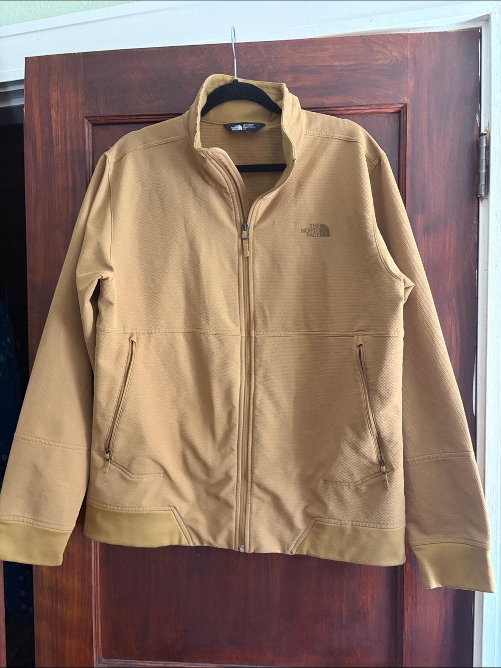 The North Face Men’s Caramel/Tan Lightweight Softshell Jacket